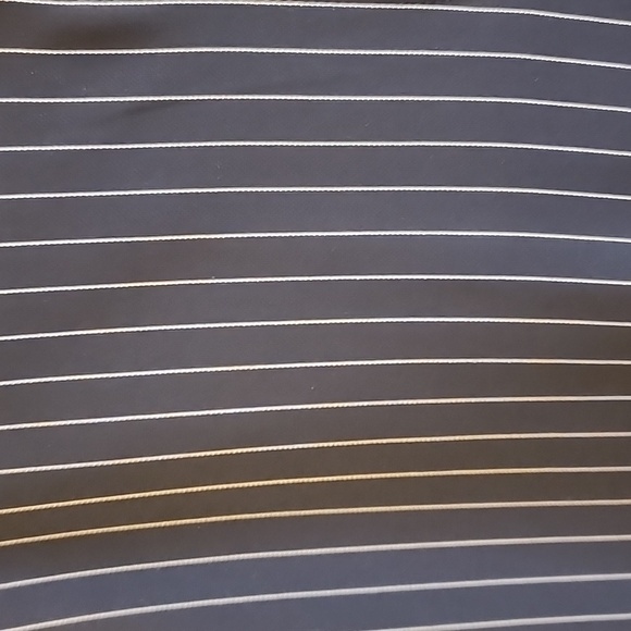 Chico's  Blue White Striped Pants Sz 3 XL Stretch Cropped - Picture 2 of 10